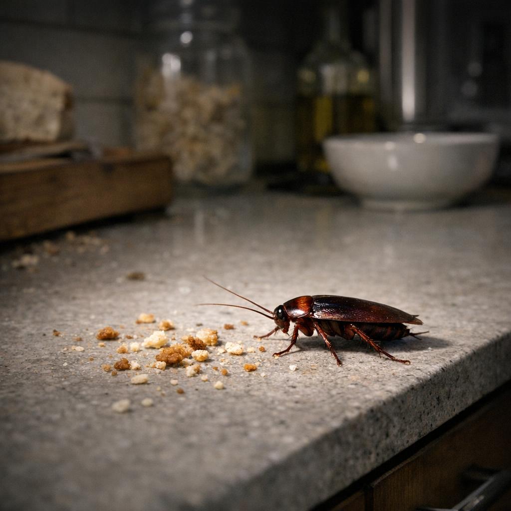 Cafard dans un appartement - identification et réaction d'urgence