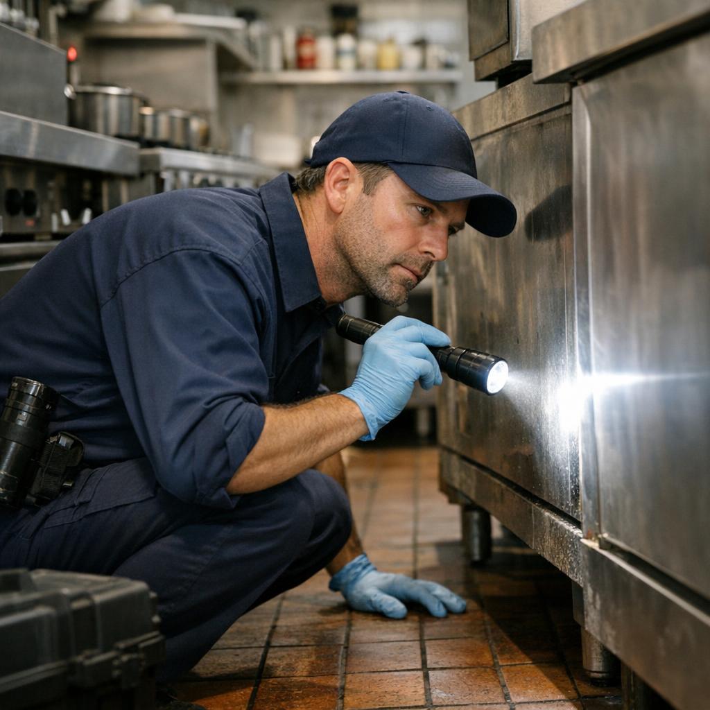 Inspection anti-nuisibles dans un restaurant à Toulouse