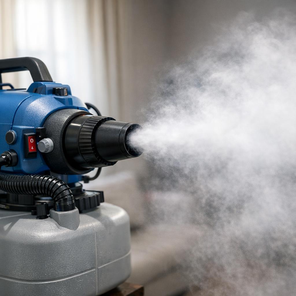 Nébulisation de biocide pour la désinfection d'un local à Toulouse