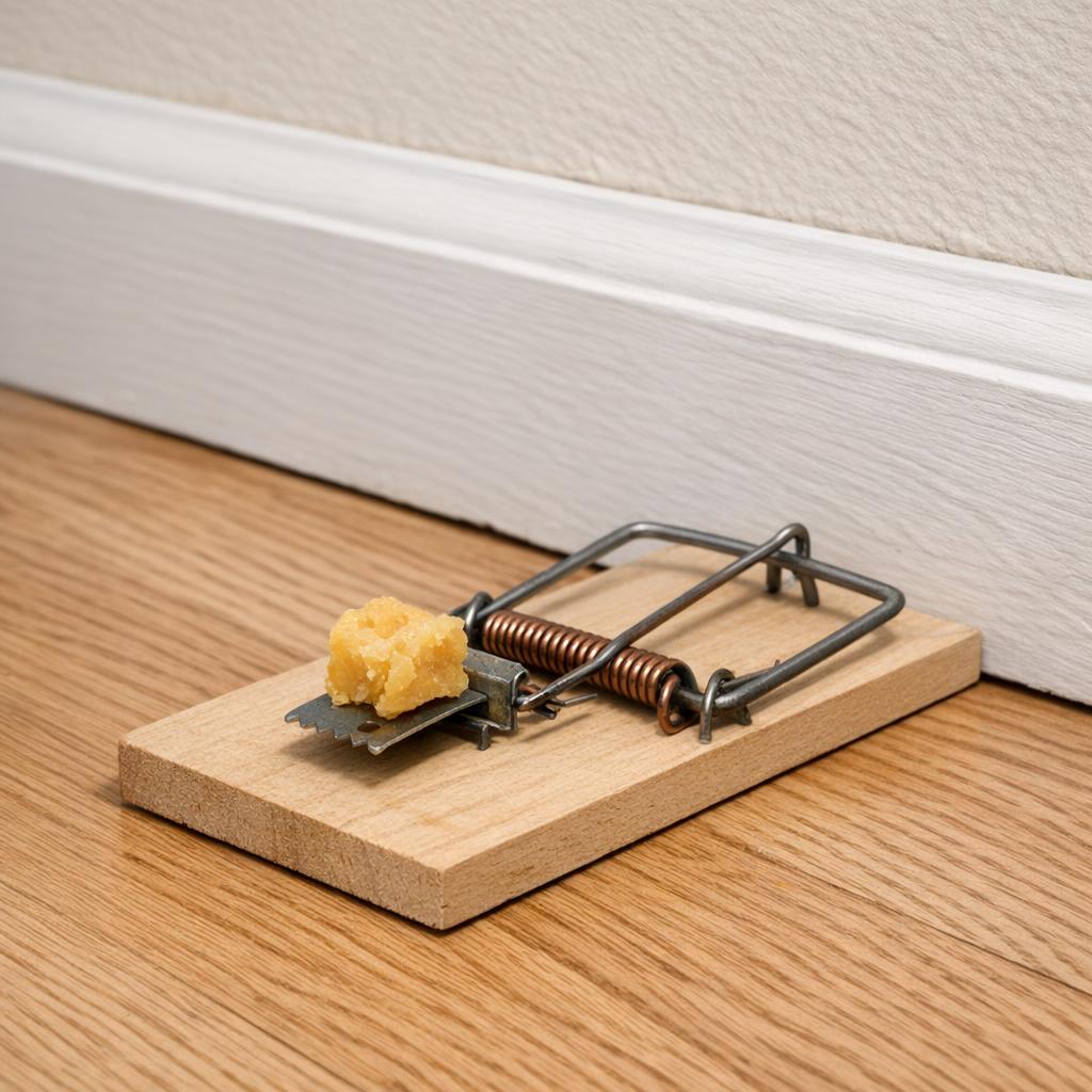 Piège mécanique pour souris - tapette avec appât