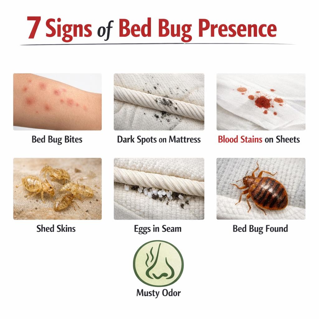 Les signes révélateurs de la présence de punaises de lit